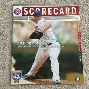 Collectible: Chicago Cubs Scorecard Program August 2007